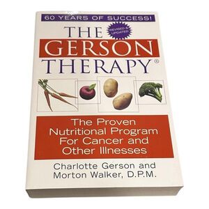 The Gerson Therapy Gerson Walker Kensington White Trade PB USA Cancer Health